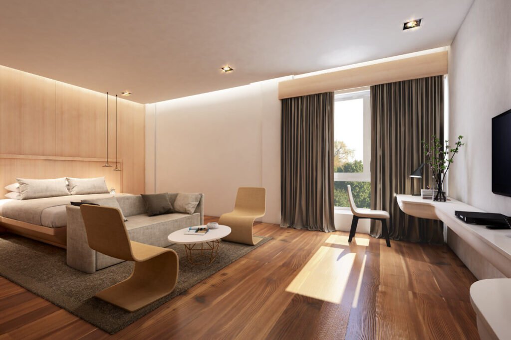 Sample 2BHK living room at DTC Sojon Joka flats