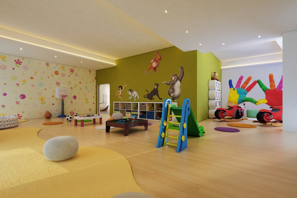 Kids play zone at DTC Sojon residential podium