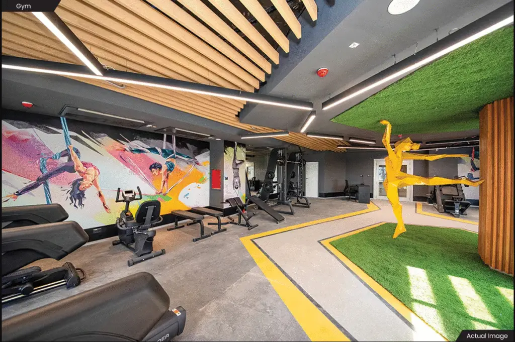 Modern gymnasium at Joyville smart homes Howrah