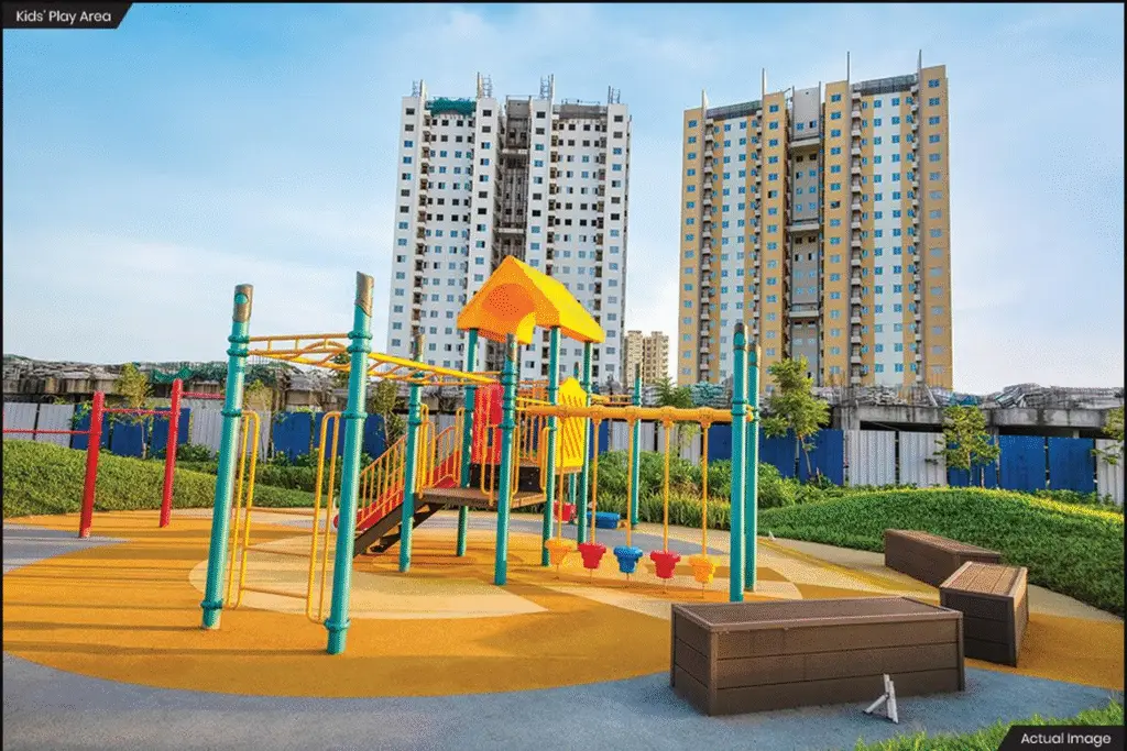 Kids play area at Joyville Santragachi residential township