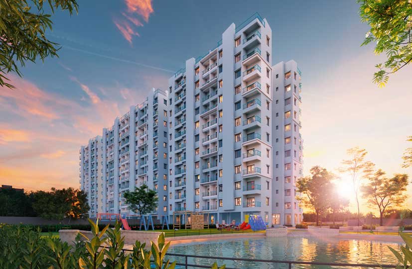 Residential towers of Atri Aqua project in Southern Bypass Kolkata
