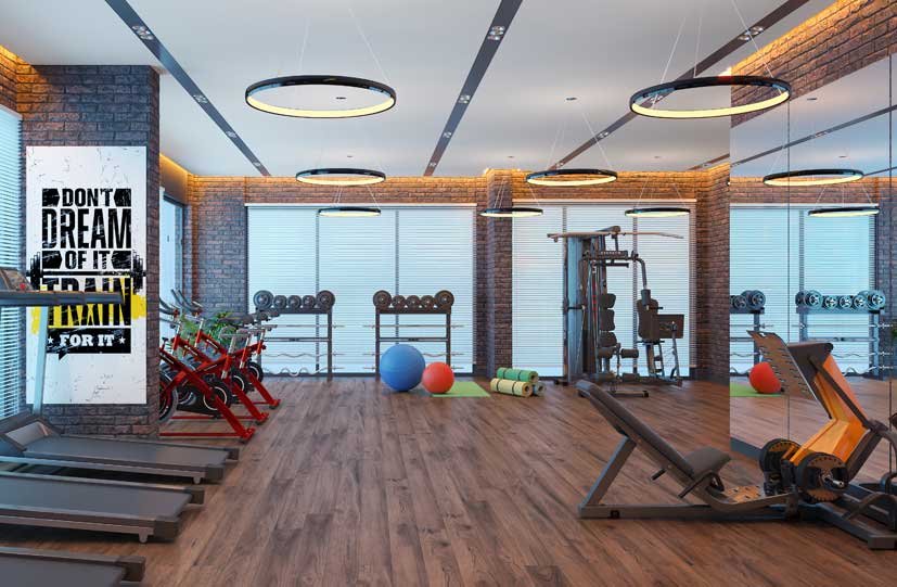 Fully equipped gym at Atri Aqua residential project Kolkata